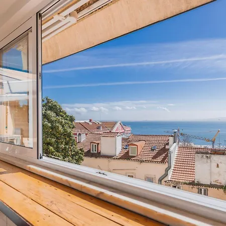 70m2 Tagus River Terrace In Alfama By Lovelystay Apartament Lizbona